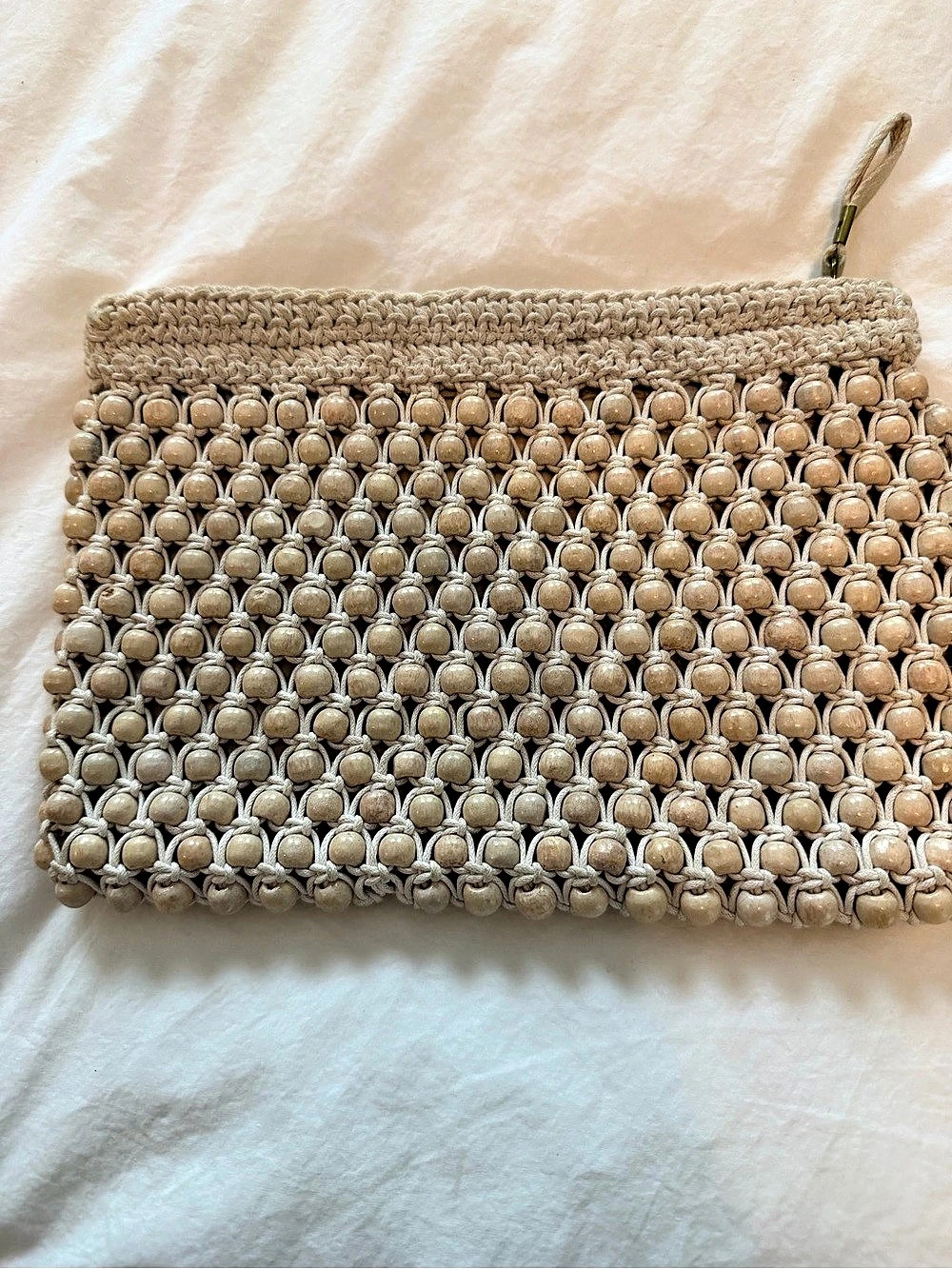 Madewell The Beaded Crochet Pouch Clutch Beaded Wristlet Clutch